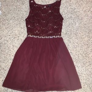 Maroon Dress